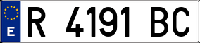 Trailer License Plate